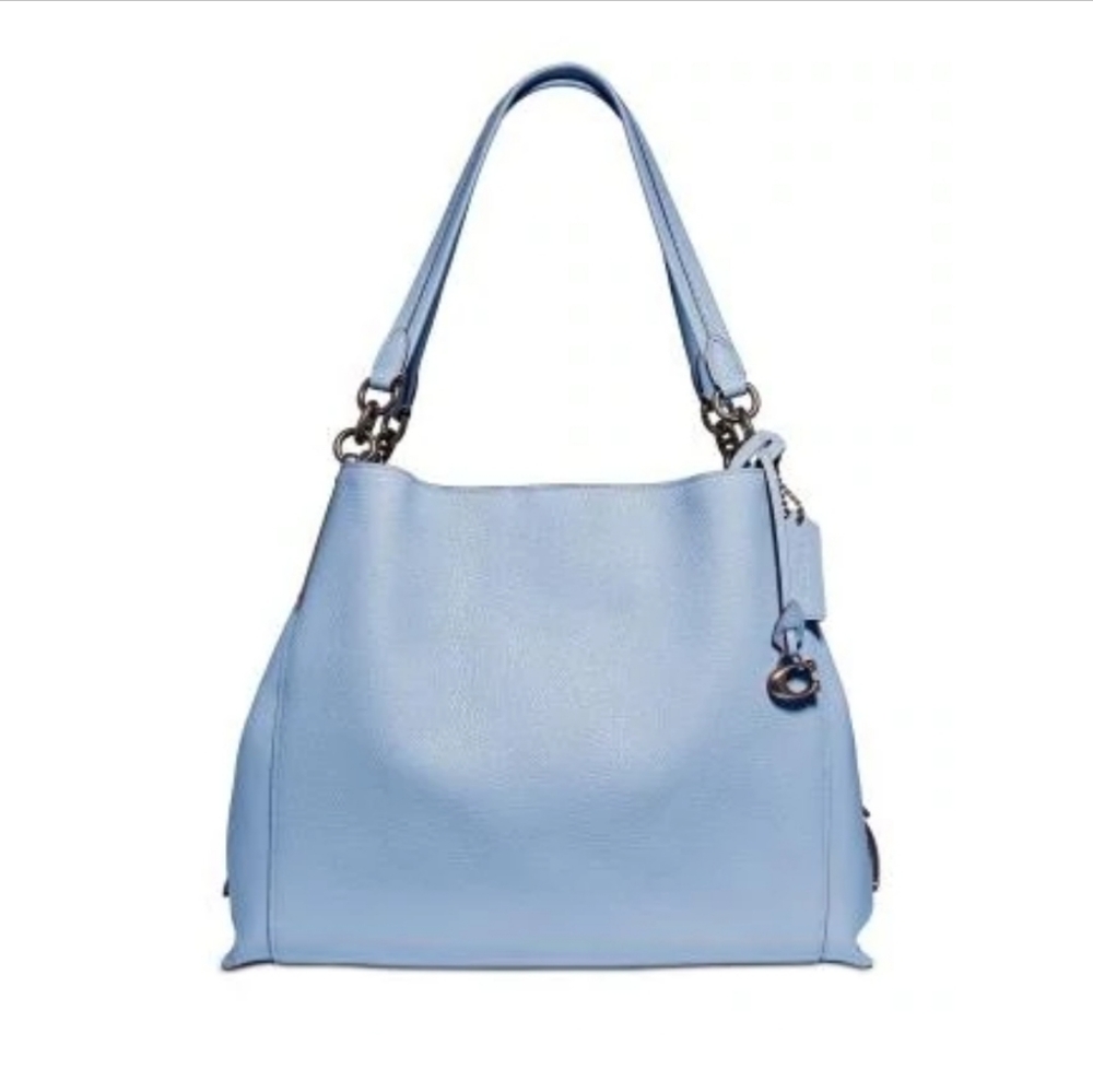 Coach polished pebble leather Dalton 31 shoudler bag